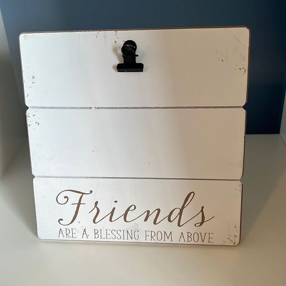 7x7 FRIENDS ARE A BLESSING FROM ABOVE SIGN - Picture 1 of 7